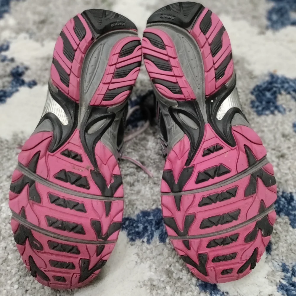 Asics Gel-Venture 4  Women's Grey/purple Running Shoes size 9.5